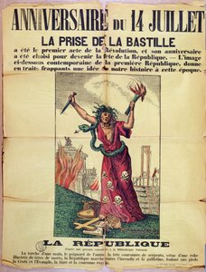 保皇党和天主教的海报拒绝了1880年Quatorze Juillet的庆祝活动