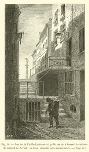Rue de la Vieille-Lanterne和我们在1855年发现Gerard de Nerval尸体的大门在同一年被拆除 作者 法语学校