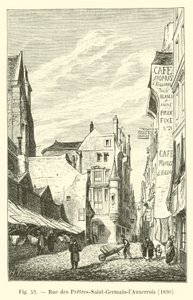 Pretres-Saint-Germain-lAuxerrois街，1830年 作者 法语学校