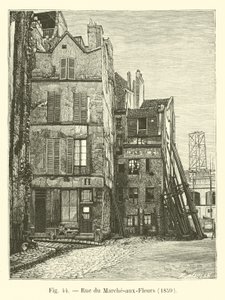 Rue du Marche-aux-Fleurs，1859 作者 法语学校