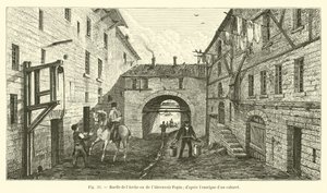 Arch or the Alvevoir Popin的小巷; dapres通知一个歌舞表演 作者 法语学校