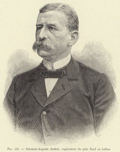 Salomon-Auguste Andree, explorateur du pole Nord en ballon (engraving) 作者 法语学校
