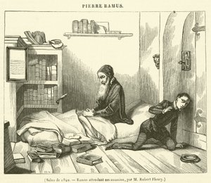1840 年沙龙，拉穆斯在等待刺客（雕刻） 作者 法语学校