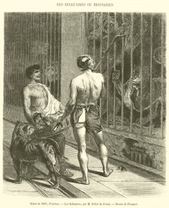 1861年沙龙，绘画，Belluaries（雕版）。 作者 法语学校