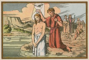 Scene from the life of Jesus (coloured engraving) 作者 法语学校