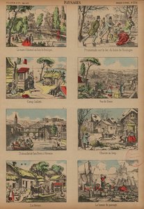场景和风景（彩色雕刻） 作者 法语学校