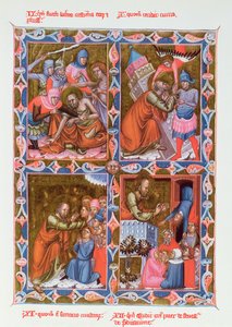 圣保罗生活的场景，传说15世纪的博洛尼亚学校Legendaire des Anjou-Hongrie手稿 作者 法语学校