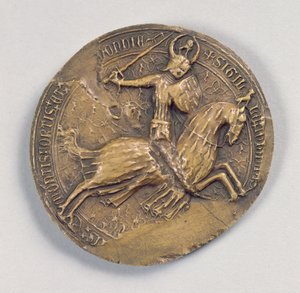 Jean IV the Valliant（1341-99）布列塔尼公爵（蜡） 作者 法语学校