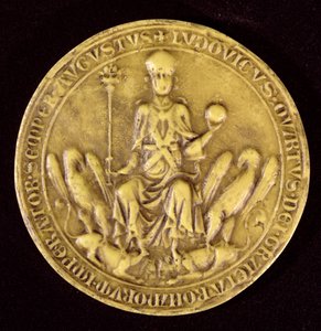 路易四世de Baviere（1287-1347）13至14世纪的印章 作者 法语学校