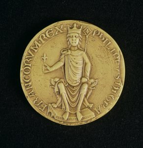 印章Philippe II Auguste（1165-1223）1198（蜡） 作者 法语学校