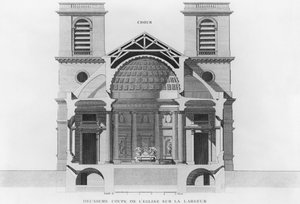巴黎Saint-Philippe-du-Roule教堂的第二横截面 作者 法语学校