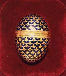 Sevres bonbonniere以蛋的形式，1762（瓷器） 作者 French School