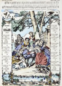 歌曲“Ronde de Guilleri”的乐谱 - Epinal 的图片 作者 法语学校