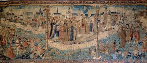 1513 年 9 月 7 日瑞士人围攻第戎，图尔奈挂毯，第戎美术馆。 作者 法语学校