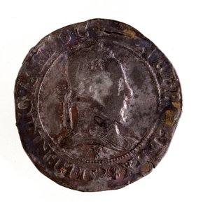 法国国王亨利三世（Henri III）时期（1574-1589）的银质手杖（Teston） 直径3.5厘米 那不勒斯，考古博物馆 作者 法语学校