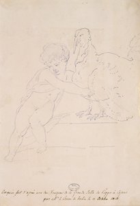 素描于1813年10月12日在Poggio a Caiano的人民大会堂 作者 法语学校