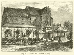 Source des Celestins, a Vichy (engraving) 作者 法语学校