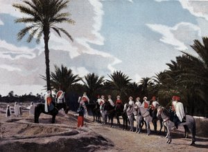 Spahis: patrol from the south, the native captain reports on his mission to his European squadron leader - in “” Military Album” - Spahis 作者 法语学校