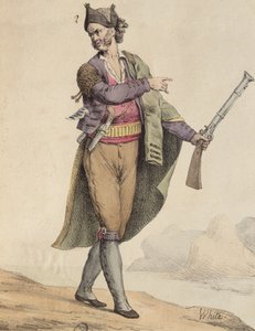 1815年西班牙加的斯地区走私者，由Langlume（19世纪）雕刻 作者 法语学校