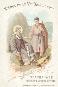 St Anathasius during the persecution of Christians (chromolitho) 作者 法语学校
