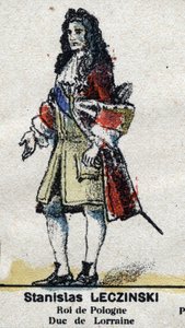 Stanislas I Leszczynski (1677-1766), Duke of Lorraine and Bar, King of Polon.In "Galeriede Kings and Queens of France and illustrious characters from 1643 to 1895" Epinal image. 作者 法语学校