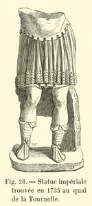 皇家雕像于1735年在quai de la Tournelle发现 作者 法语学校