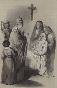 Ste Claire (engraving) 作者 法语学校