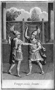 Strike, but listen, response made by Alcibiade (450-404 BC), Athenian statesman and strategist to the threats of Eurybiade. In “” Beautes de l