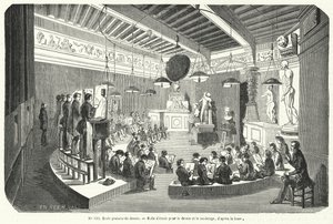 法国一所自由绘画学校的学生在上课（雕刻）。 作者 法语学校