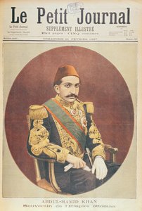Sultan Abd al-Hamid Khan II（1842-1918）奥斯曼帝国的君主，来自Le Petit Journal，1897年2月21日 作者 法语学校