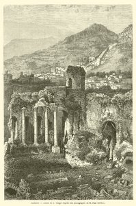 Taormine (engraving) 作者 法语学校
