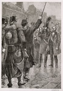 1851年12月4日，圣安东尼路障中的Victor Schoelcher（1804-93）被捕 作者 法语学校