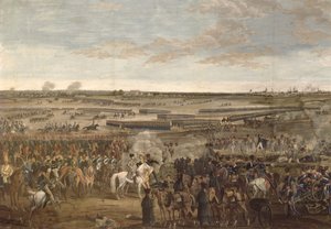 莱比锡之战，拿破仑在前景中的细节，1813年8月18日（见203343） 作者 法语学校
