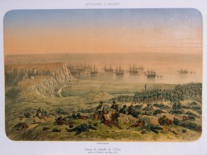1854年9月20日胜利后的阿尔玛战场 作者 法语学校