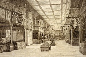 1897年5月4日大火发生之前，巴黎的慈善市场（Bazar de laCharité） 作者 法语学校