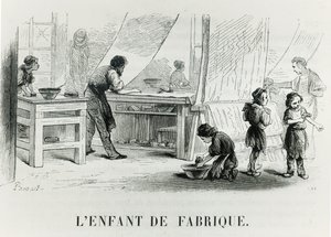 工厂的孩子，c。 1842 作者 法语学校