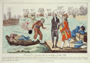 乔治三世议会（1738-1820）和威廉皮特的荒凉（1759-1806）雅戈尔，1801年 作者 法语学校