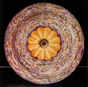 皇冠脉轮，插图来自C.W.Leadbeater（1854-1934）的《人体内的力量中心》，1927年由阿迪亚尔出版社在巴黎出版（彩色平印）。 作者 法语学校
