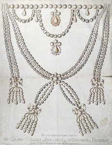 钻石项链参与了Collier de la Reine事件，1785年 作者 法语学校