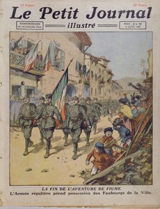 1921年1月9日Le Petit Journal的“Fiume冒险的终结” 作者 法语学校