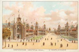 The Esplanade, Exposition Universelle 1900, Paris (chromolitho) 作者 法语学校