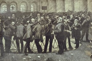 巴黎证券交易所的着名垃圾，c.1885 作者 法语学校