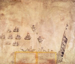荷兰印第安人队的舰队于1746年离开圣赫勒拿 作者 法语学校