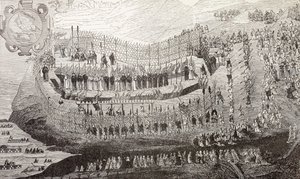 1622年长崎伟大的Martydom，来自中世纪的“军事与宗教生活”，由Paul Lacroix出版，伦敦出版，1880年 作者 法语学校