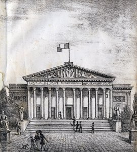 长老院--"巴黎纪念碑图片大全"，约1840年（雕刻）。 作者 法语学校