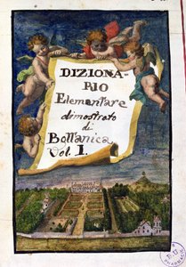 巴黎的Jardin des Plantes，由Bottanica，第I卷机构King Herbariae，由Joseph Pitton de Tournefort（1656-1708）演示的词典小说的主题，在巴黎出版，1 作者 法语学校