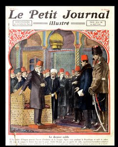 最后的哈里发，阿卜杜勒马吉德二世（1868-1944）安卡拉大会从Le Petit Journal，1924年从王座上罢免