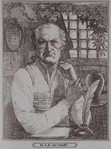 萨里侯爵（1740-1814）在监狱 作者 法语学校