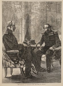 拿破仑和普鲁士国王会议，1870年9月，卡塞尔斯法国与德国战争史，1870-1871 作者 法语学校
