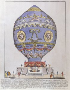 1783年11月21日，Chateau de la Muette的Montgolfier兄弟气球实验 作者 法语学校